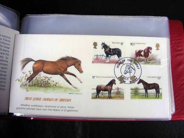 Great Britain horses horses on stamps  animals on stamps wildlife stamps topical stamp collecting thematic stamp collector  collecting postage stamps as a hobby horse breeds types of horses stamp collector of fauna wild animals on stamps wildlife on stamps mammals on stamps postage stamps of the world   FDC